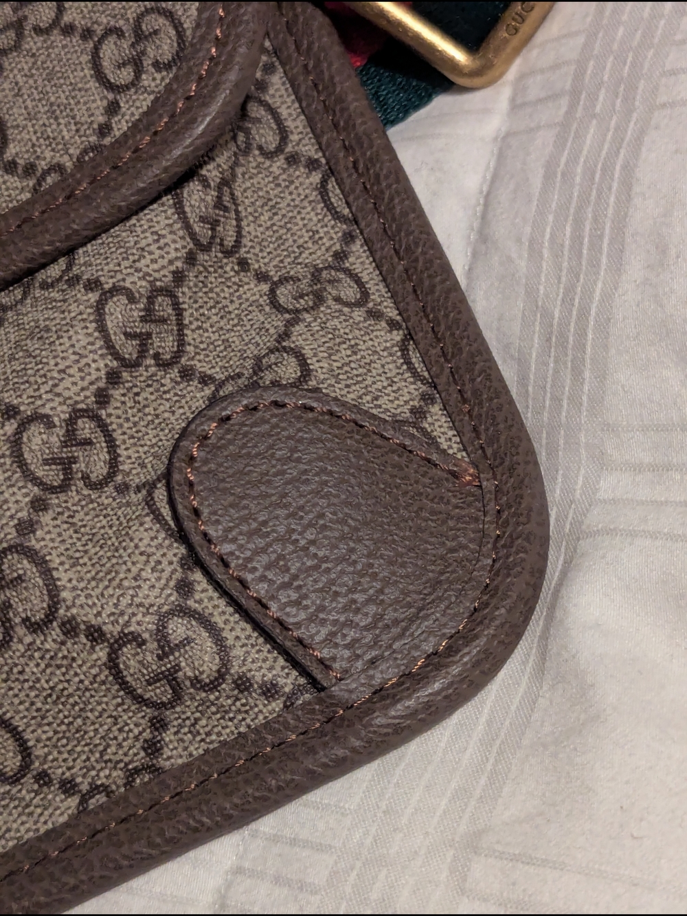 GG Supreme Monogram Belt Bag with Signature Web Strap - Picture 11 of 13